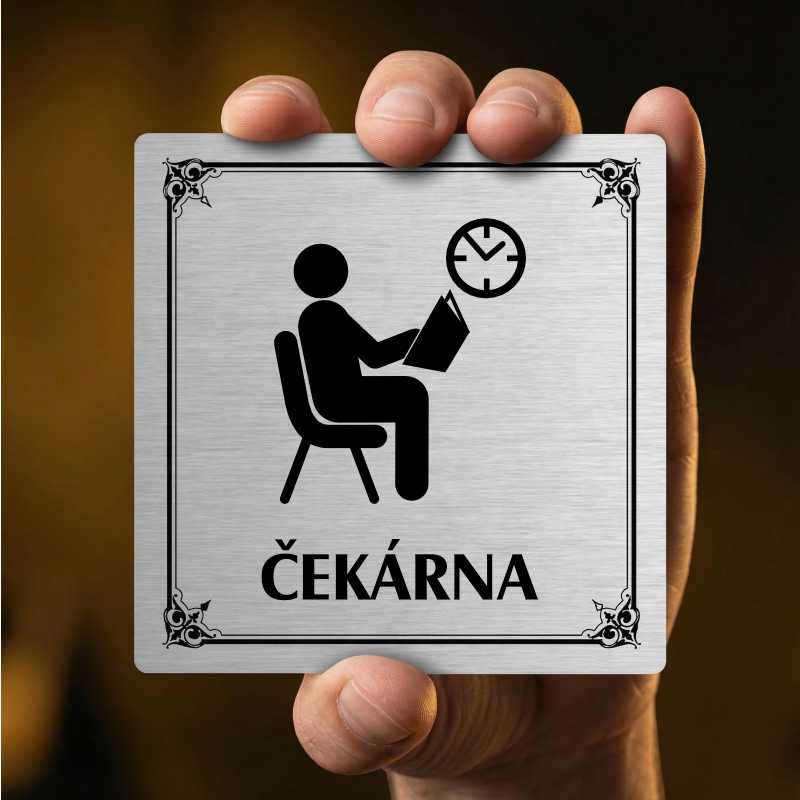 Čekárna, 118x118mm, stříbrná, Arizona